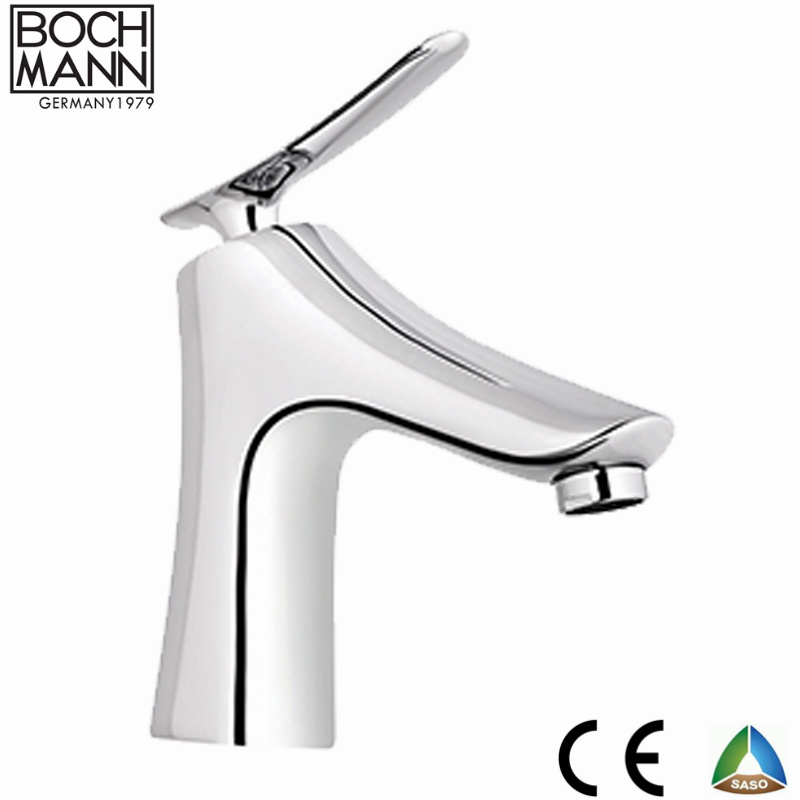 Art Design Brass Chrome Short Basin Water Mixer Tap Faucet