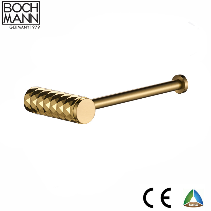 Diamond Cutting New Design Brass Single Towel Bar for Sanitary Ware