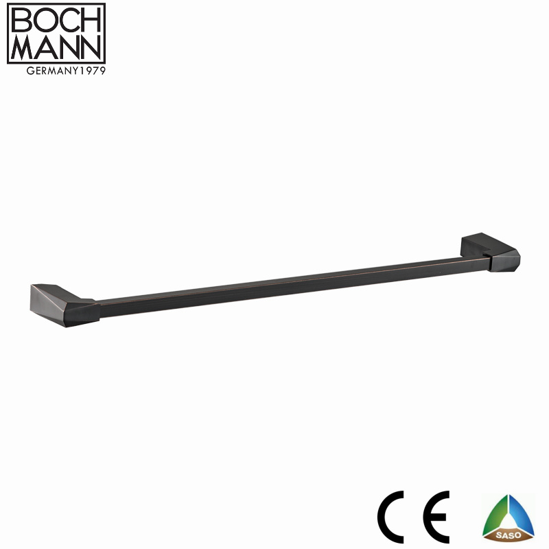 Wall Mounted Diamond Cutting Design Metal Single Towel Bar for Sanitary Ware