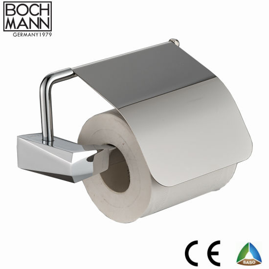 Sanitary Ware Bathroom Fittings Chrome Plated Zinc and Ss Rolling Paper Holder