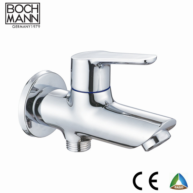 Wall Mounted Brass Cold Water Tap with 2 Water Outlet