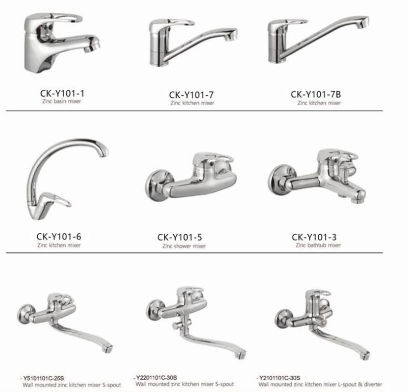 Single Lever Basin Mixer and Zinc Body Saintary Ware Basin Faucet and Bathroom Faucet