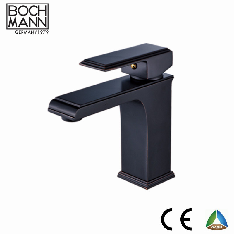 Matt Black Orb Chrome Plated Longer Brass Faucet for Bathroom