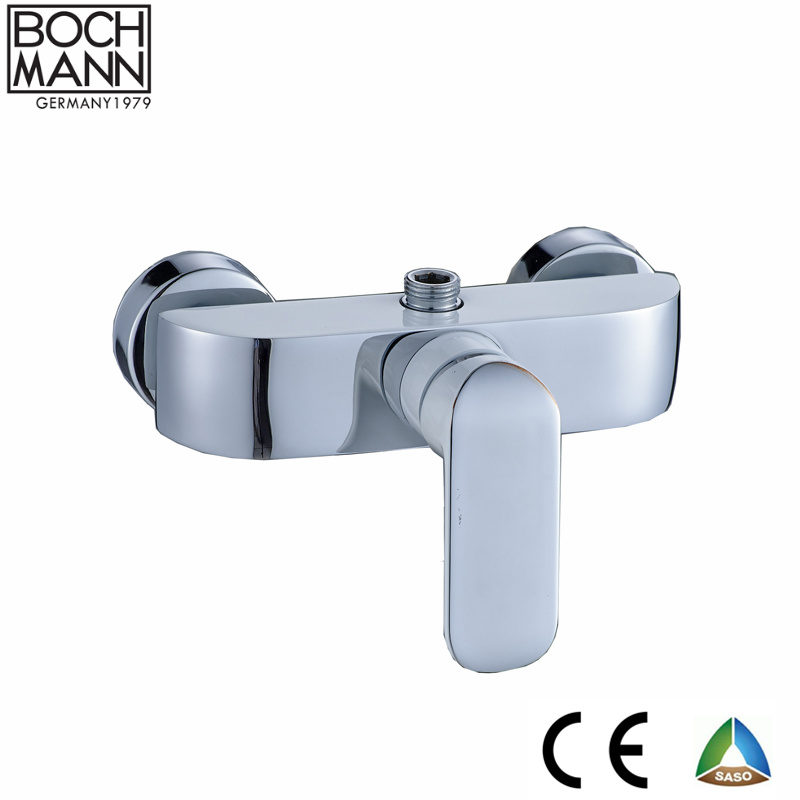 Single Handle Golden Color Wall Mounted Shower Faucet with Saso Saber Ce