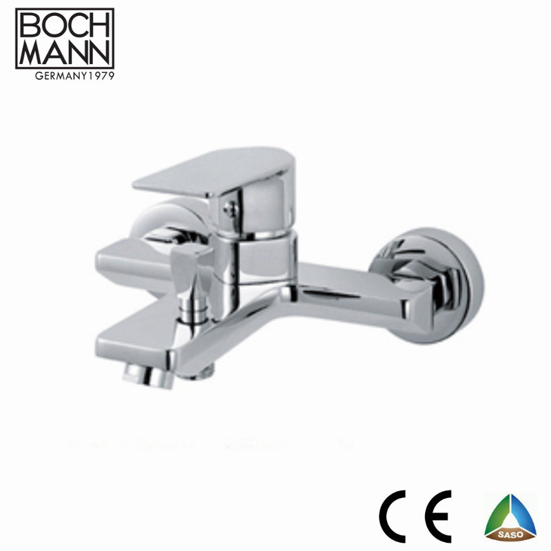 Morden Simple Chrome Plated Bath Water Shower Faucet for