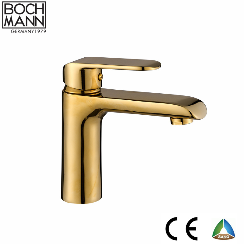 Sample Available Gold Color Brass Basin Faucet Saso Approval From Bochmann Factory