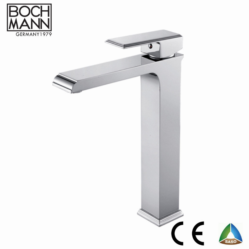 China Wenzhou Manufacturer Long Square Brass Top Counter Wash Faucet