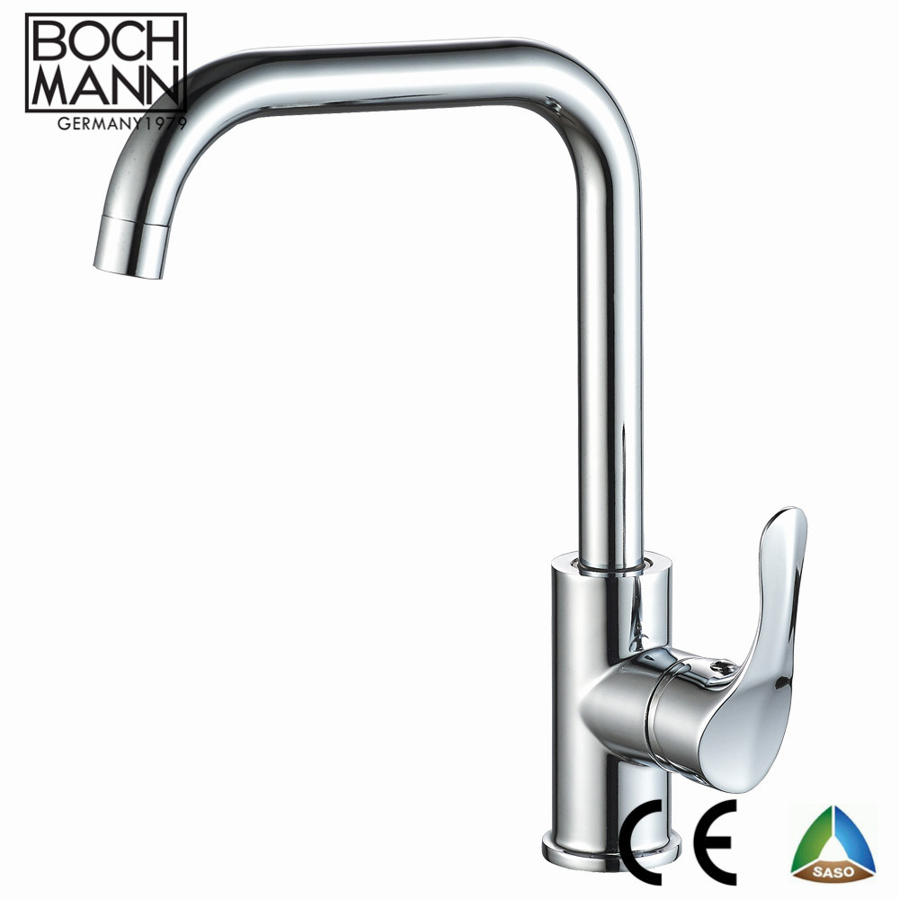 Morden Simple Chrome Plated Brass Body Basin Shower Sink Water Tap
