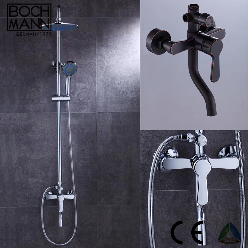Small Size Traditional Design Brass Shower Bath Wall Type Faucet