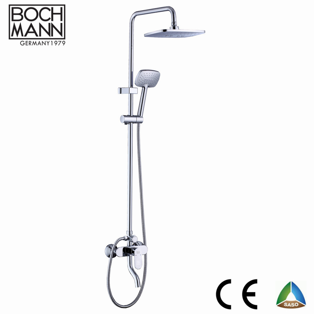 Ultra Thin Brass Body Bath Shower Set with ABS Shower Head