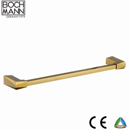 Morden Contemporary Golden Color Single Towel Bar for Bathroom