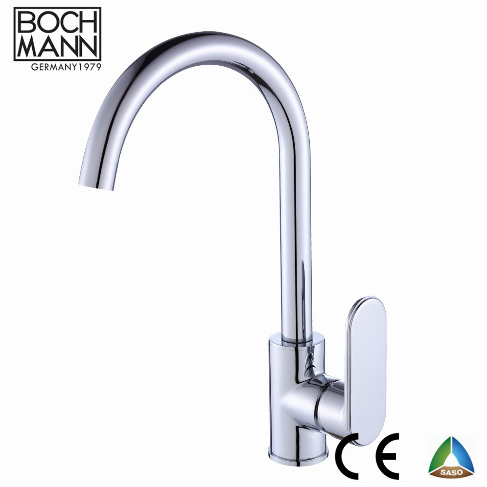 Fashion Altra Thin Round Shape Spout Brass Basin Faucet