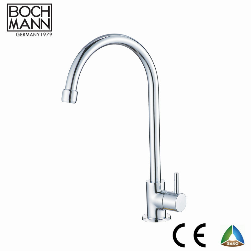 Wall Mounted Brass Cold Water Tap with 2 Water Outlet
