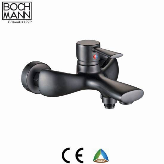 Ck Matt Black Color Bathroom Bath Shower Faucet Mixer