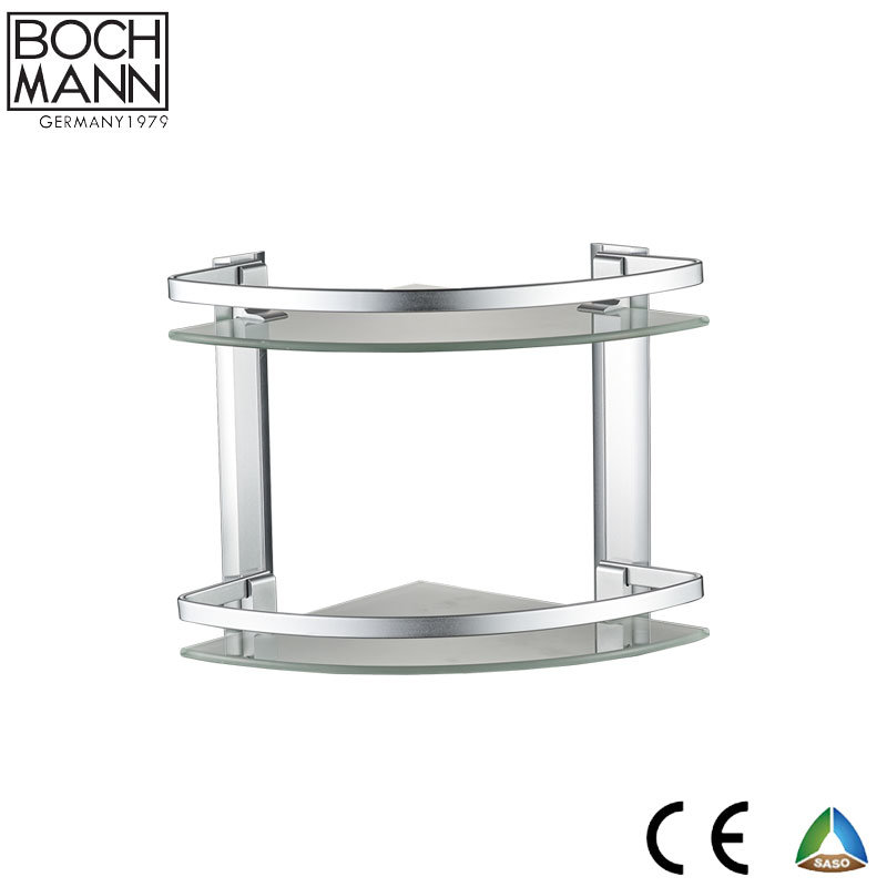 Stainless Steel 304 Angle Glass Shelf for Bathroom