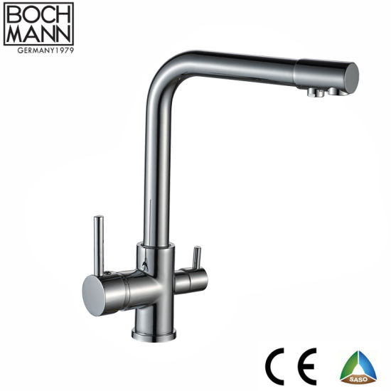 Black Color Kitchen Room Pure Water Tap and Brass Kitchen Mixer