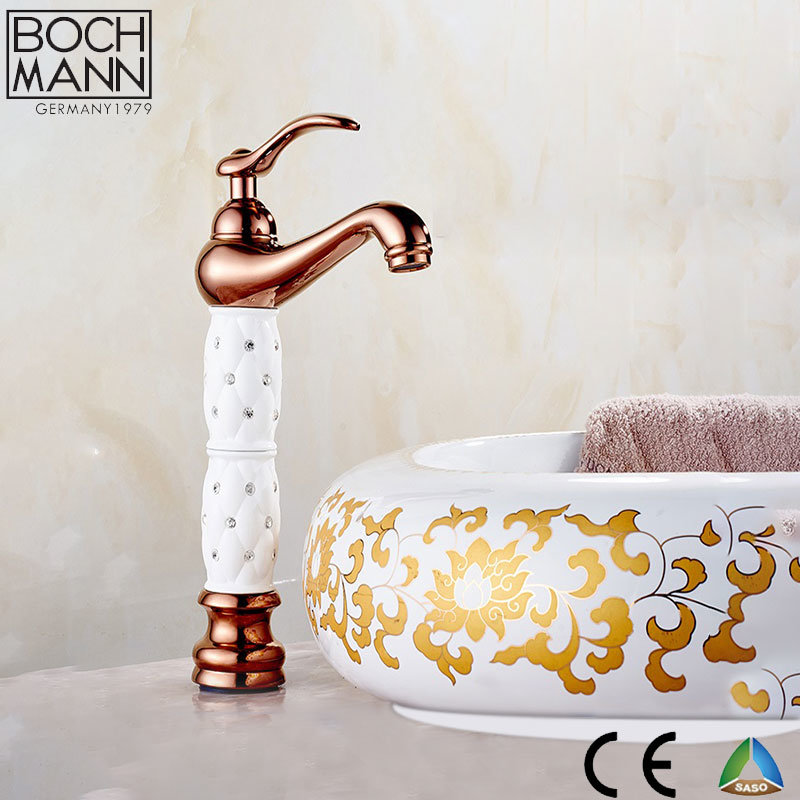 Middle East Traditional Art Colorful Brass Basin Water Mixer