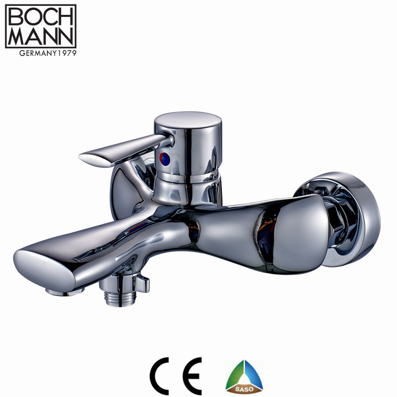 Classical C Shape Brass Wash Basin Water Faucet in Chrome / Matt Black Color