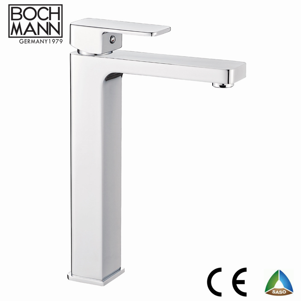 High Level Square Shape Heavy Weight Brass Shower Taps Faucet