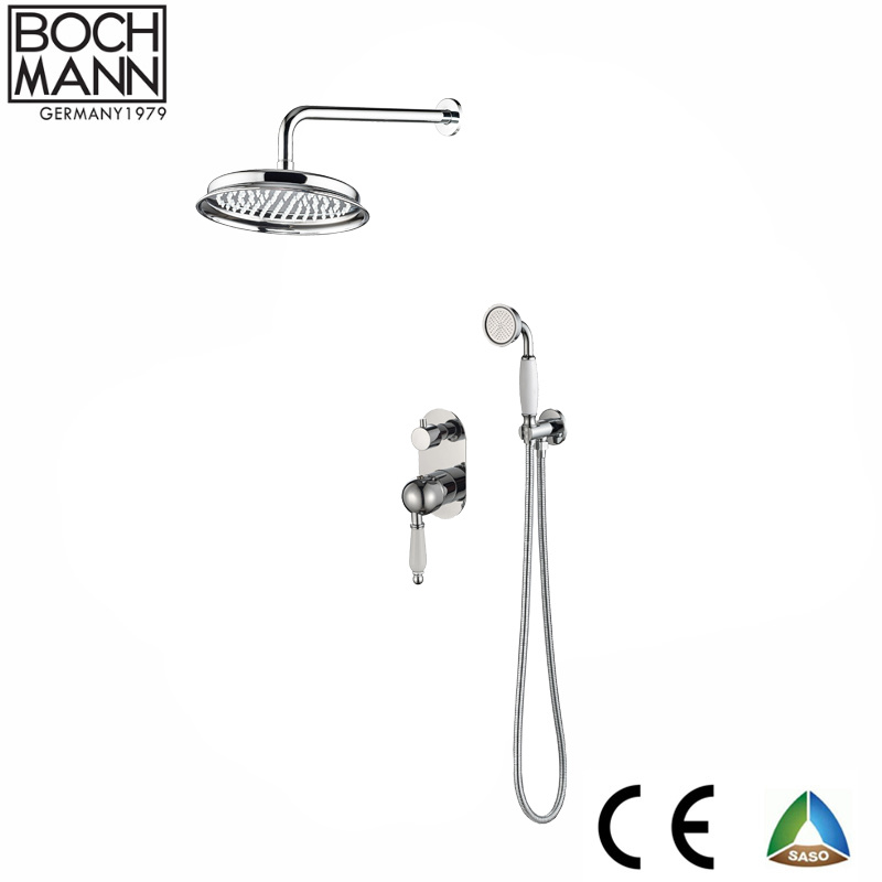 Chrome Color Shower Set and Brass Bathroom Shower Mixer