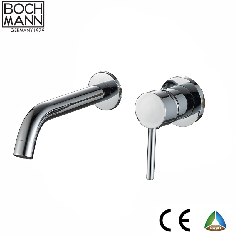 Brass Body Basin Faucet and Bathroom Wall Tap