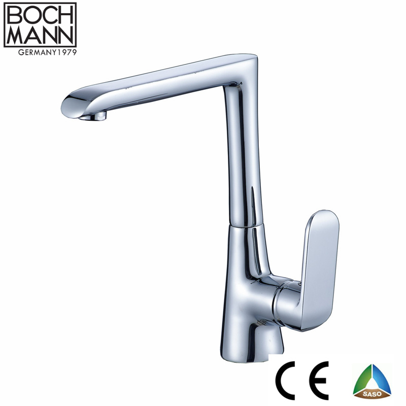 Hot Selling European Morden Style Chrome and White Color Brass Kitchen Sink Mixer