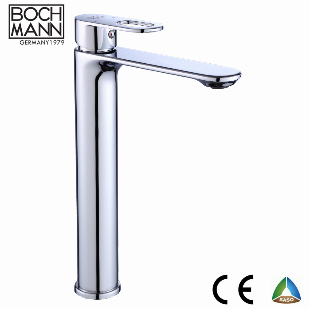 Ultra Thin Round Shape Slim Long Basin Faucet