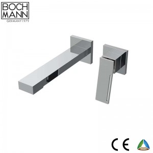 concealed wall mounted brass basin water faucet